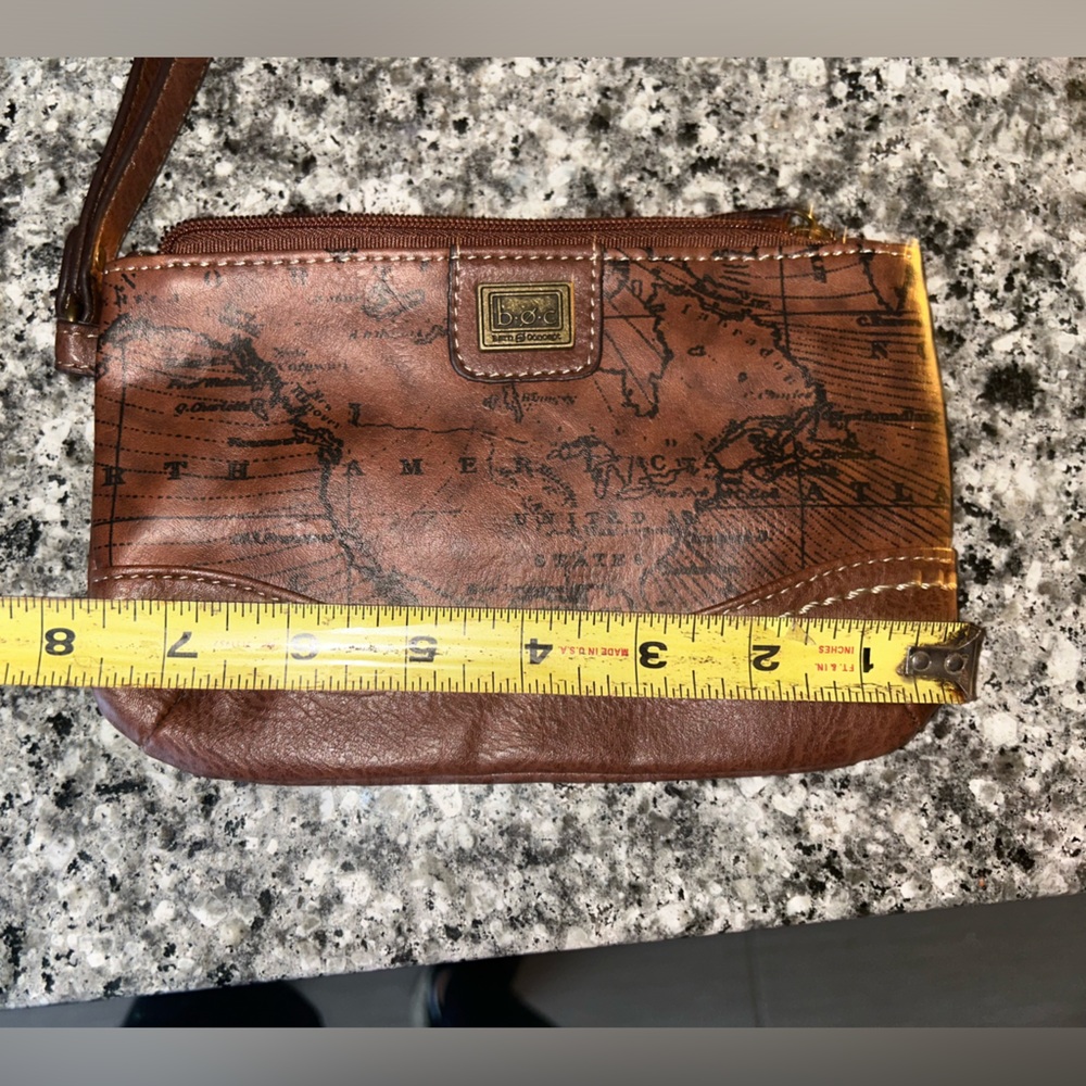 Boc World Map Pattern Wristlet - image 4